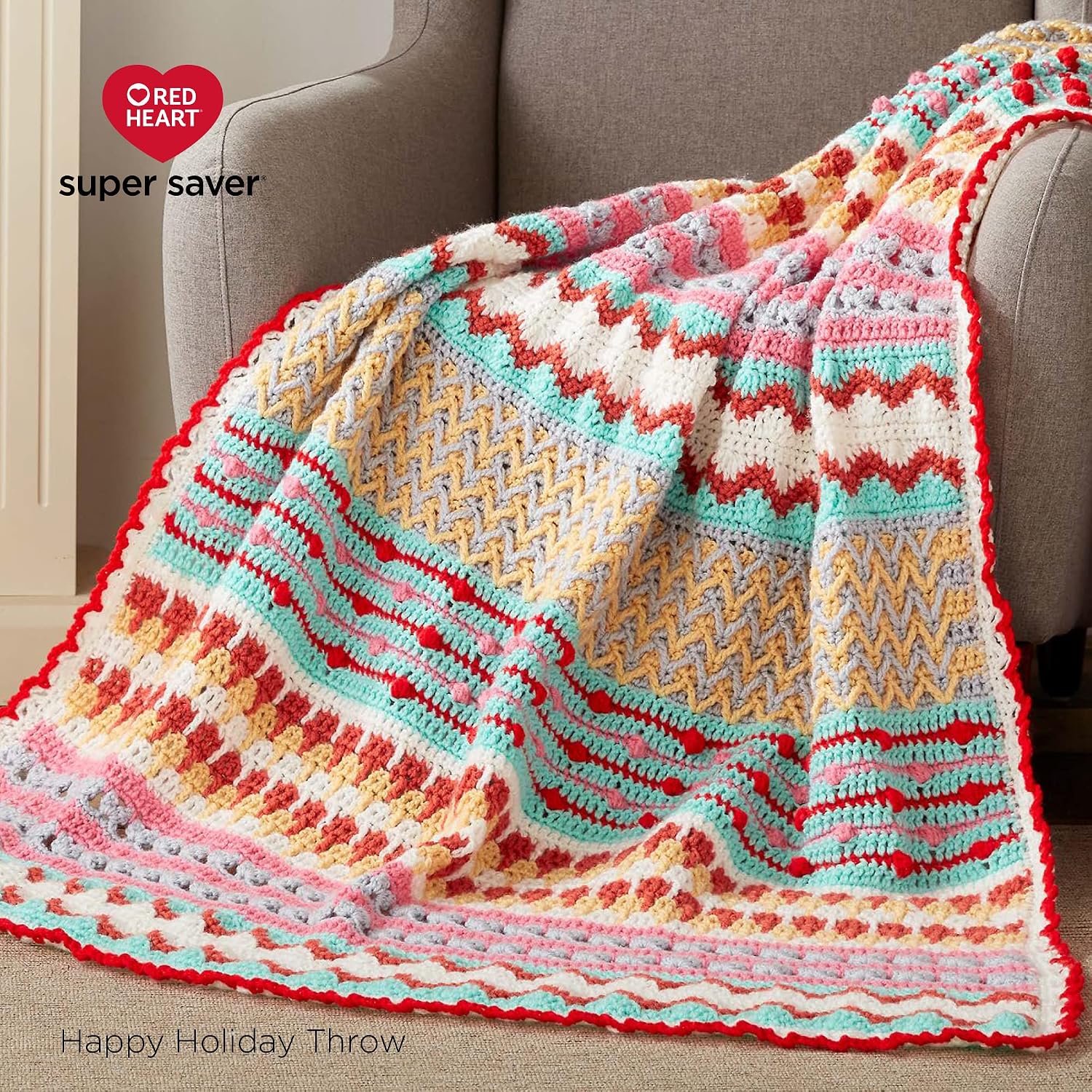 Red Heart Super Saver White Yarn - 3 Pack of 198g/7oz - Acrylic - 4 Medium (Worsted) - 364 Yards - Knitting/Crochet - Image 7